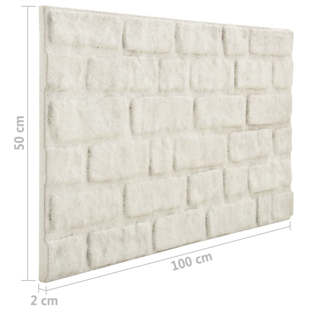 3D Wall Panels with White Brick Design 11 pcs EPS- Wall Panelling - HomeShopIreland - Home Shop Ireland - Wall Panelling - 3D Wall Panels with White Brick Design 11 pcs EPS
