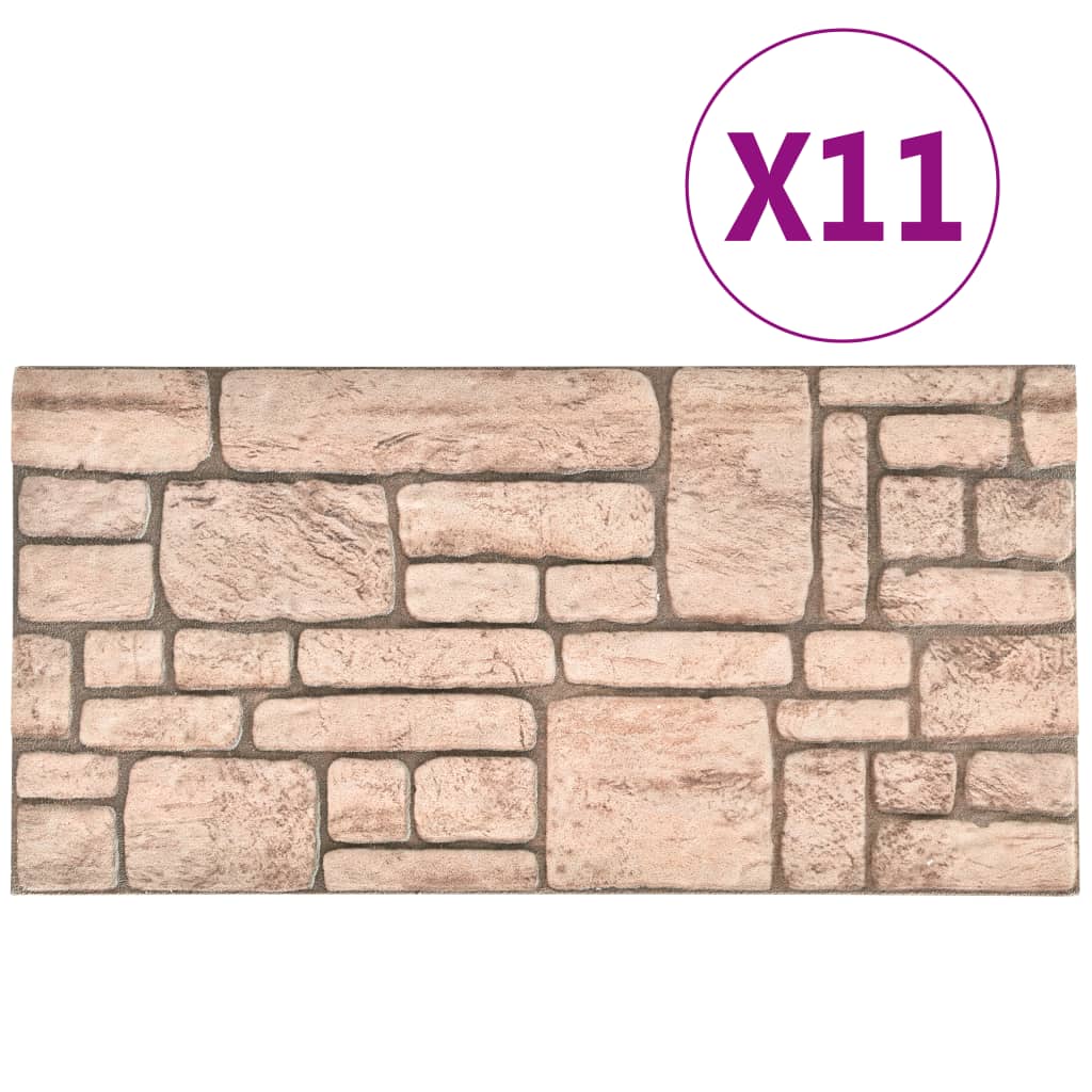3D Wall Panels with Beige Brick Design 11 pcs EPS- Wall Panelling - HomeShopIreland - Home Shop Ireland - Wall Panelling - 3D Wall Panels with Beige Brick Design 11 pcs EPS