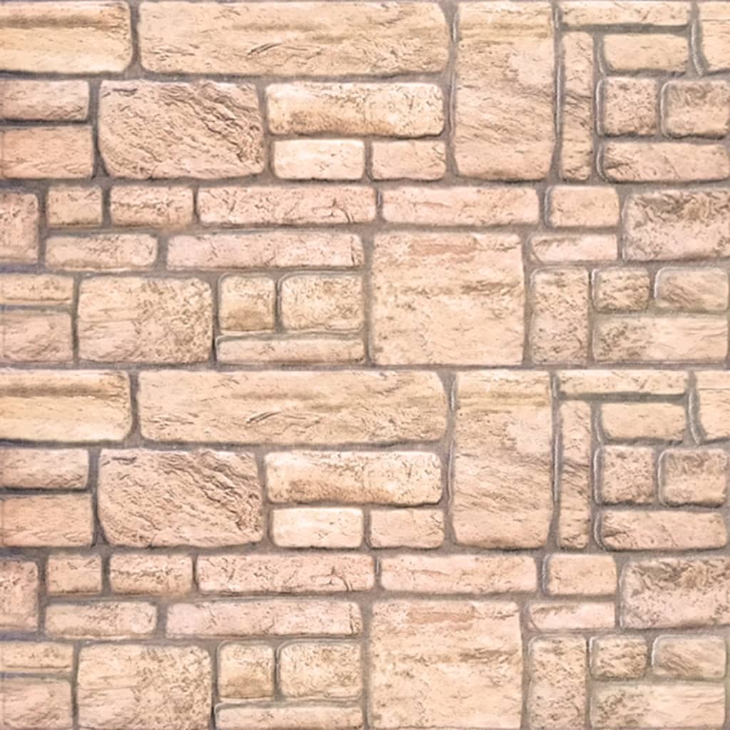 3D Wall Panels with Beige Brick Design 11 pcs EPS- Wall Panelling - HomeShopIreland - Home Shop Ireland - Wall Panelling - 3D Wall Panels with Beige Brick Design 11 pcs EPS