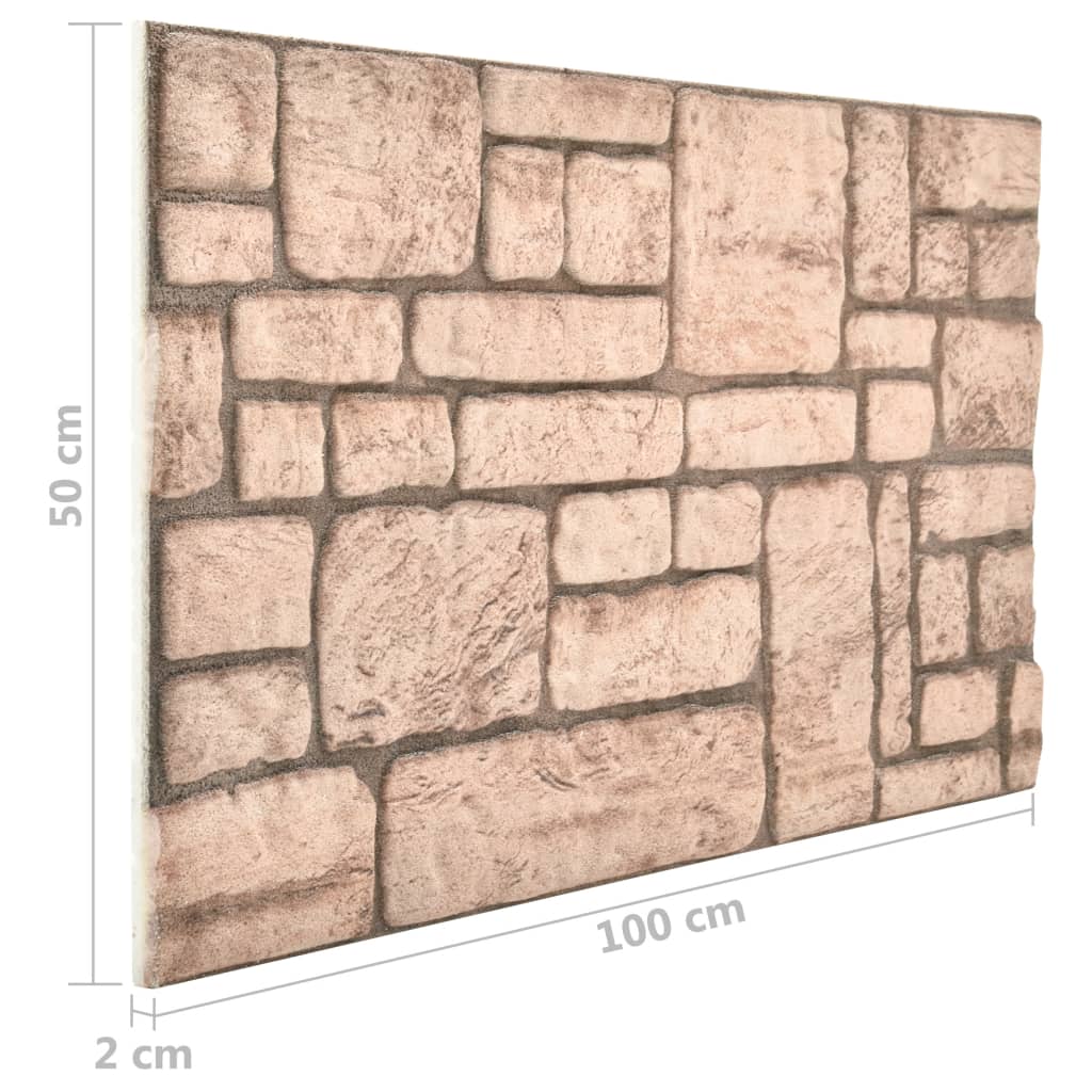 3D Wall Panels with Beige Brick Design 11 pcs EPS- Wall Panelling - HomeShopIreland - Home Shop Ireland - Wall Panelling - 3D Wall Panels with Beige Brick Design 11 pcs EPS