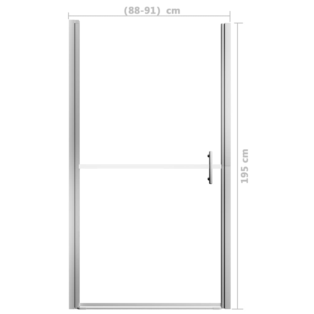 Shower Door Frost Tempered Glass 91x195 cm- Shower Doors & Enclosures - HomeShopIreland - Home Shop Ireland - Shower Doors & Enclosures - Shower Door Frost Tempered Glass 91x195 cm