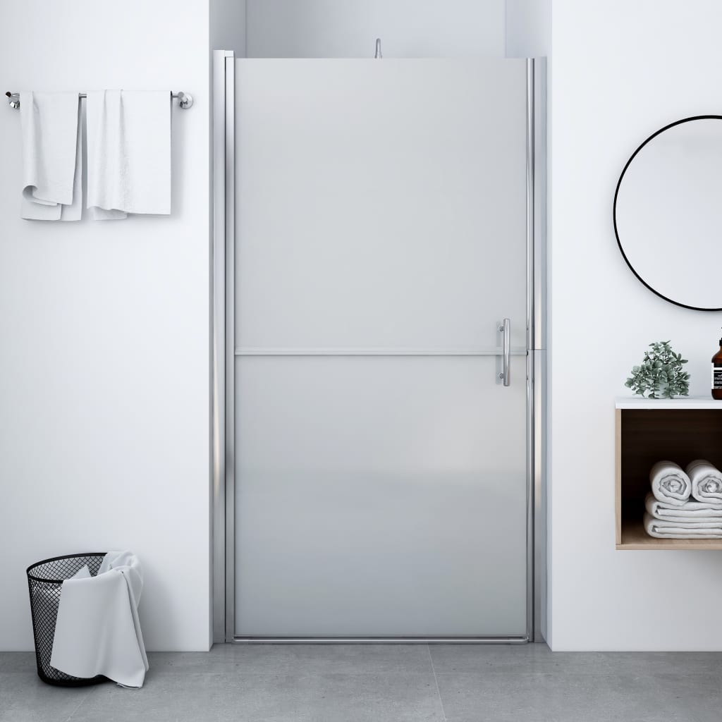 Shower Door Frost Tempered Glass 91x195 cm- Shower Doors & Enclosures - HomeShopIreland - Home Shop Ireland - Shower Doors & Enclosures - Shower Door Frost Tempered Glass 91x195 cm