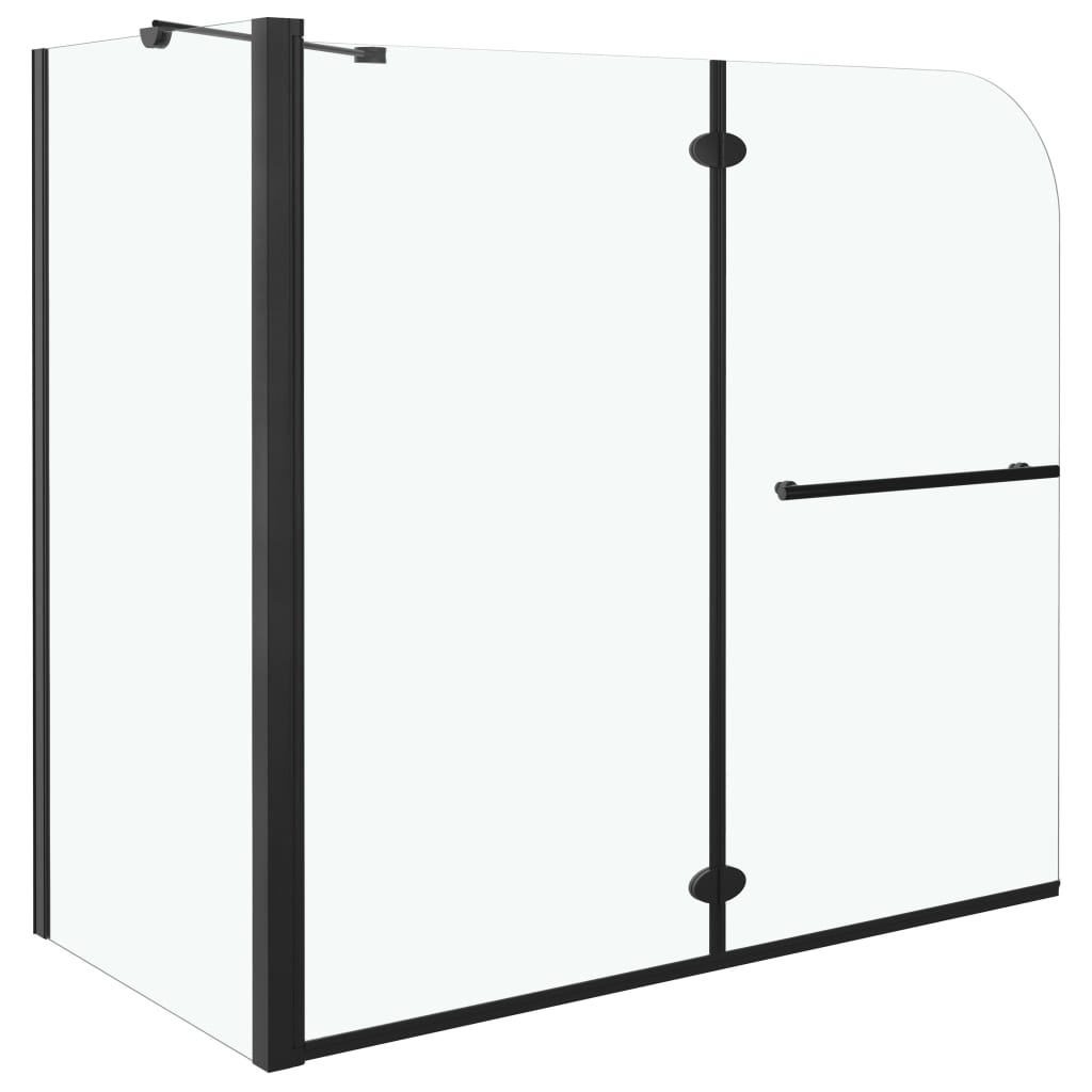 Bi-Folding Shower Enclosure ESG 120x68x130 cm Black- Shower Doors & Enclosures - HomeShopIreland - Home Shop Ireland - Shower Doors & Enclosures - Bi-Folding Shower Enclosure ESG 120x68x130 cm Black