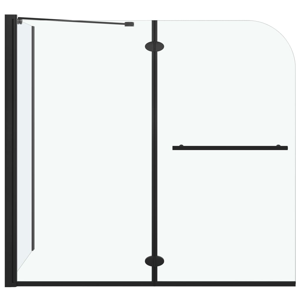 Bi-Folding Shower Enclosure ESG 120x68x130 cm Black- Shower Doors & Enclosures - HomeShopIreland - Home Shop Ireland - Shower Doors & Enclosures - Bi-Folding Shower Enclosure ESG 120x68x130 cm Black