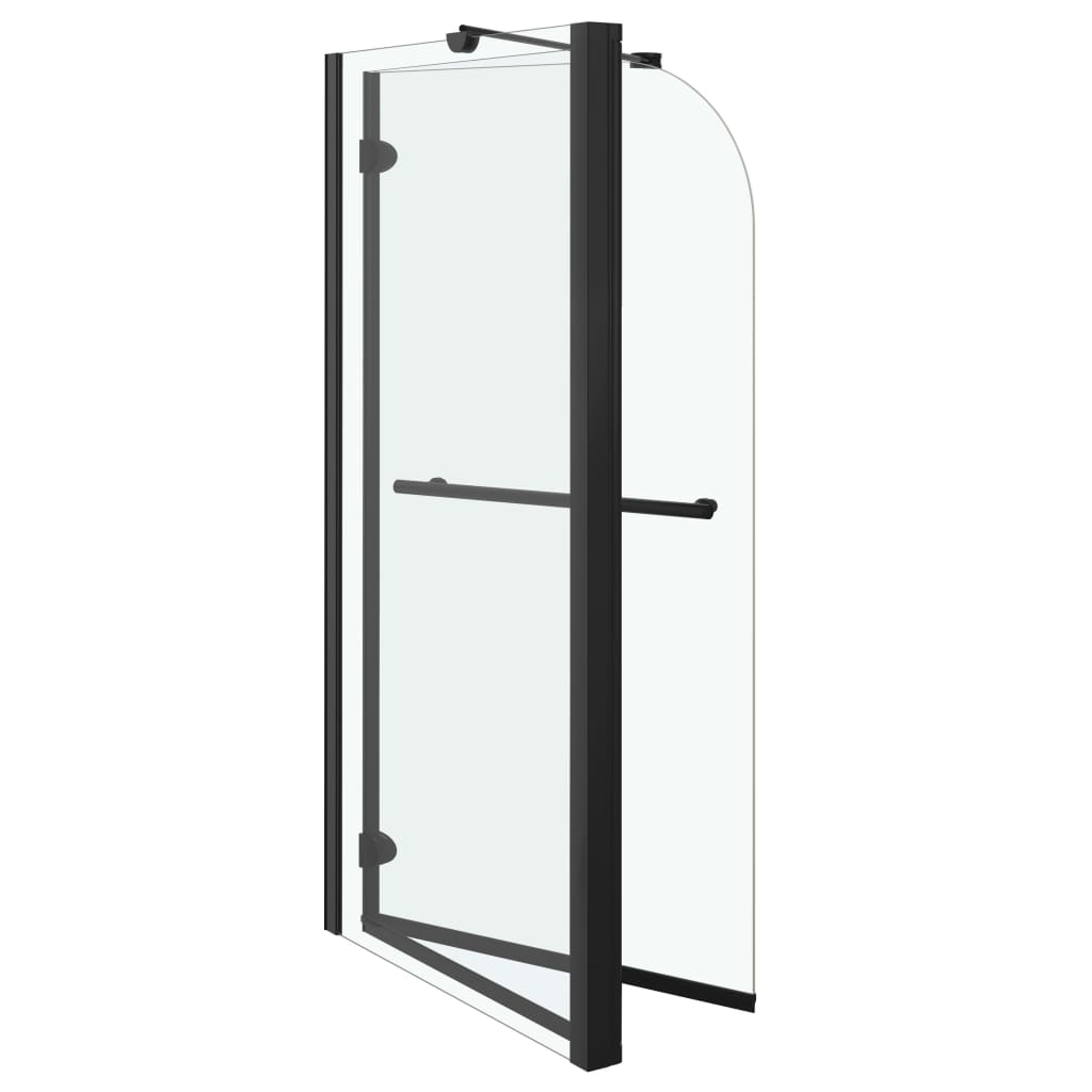 Bi-Folding Shower Enclosure ESG 120x68x130 cm Black- Shower Doors & Enclosures - HomeShopIreland - Home Shop Ireland - Shower Doors & Enclosures - Bi-Folding Shower Enclosure ESG 120x68x130 cm Black