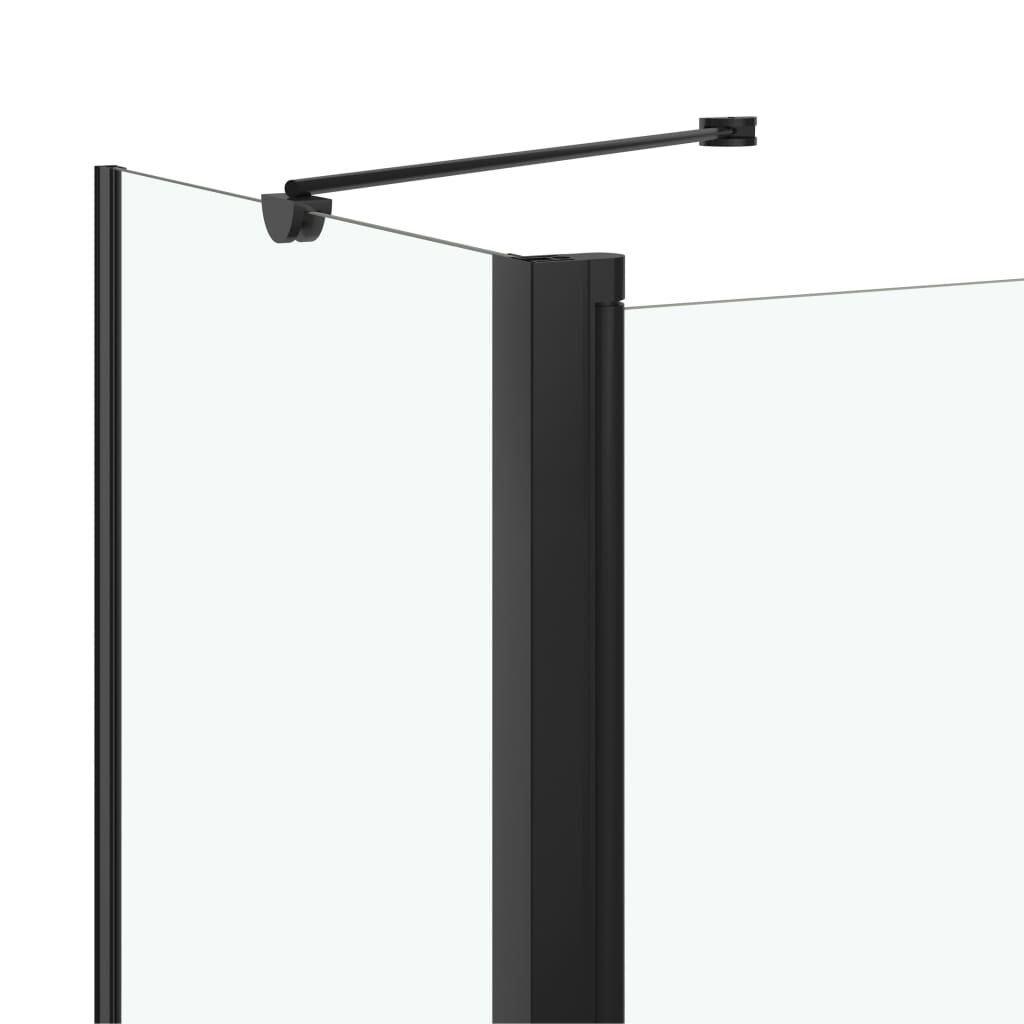 Bi-Folding Shower Enclosure ESG 120x68x130 cm Black- Shower Doors & Enclosures - HomeShopIreland - Home Shop Ireland - Shower Doors & Enclosures - Bi-Folding Shower Enclosure ESG 120x68x130 cm Black