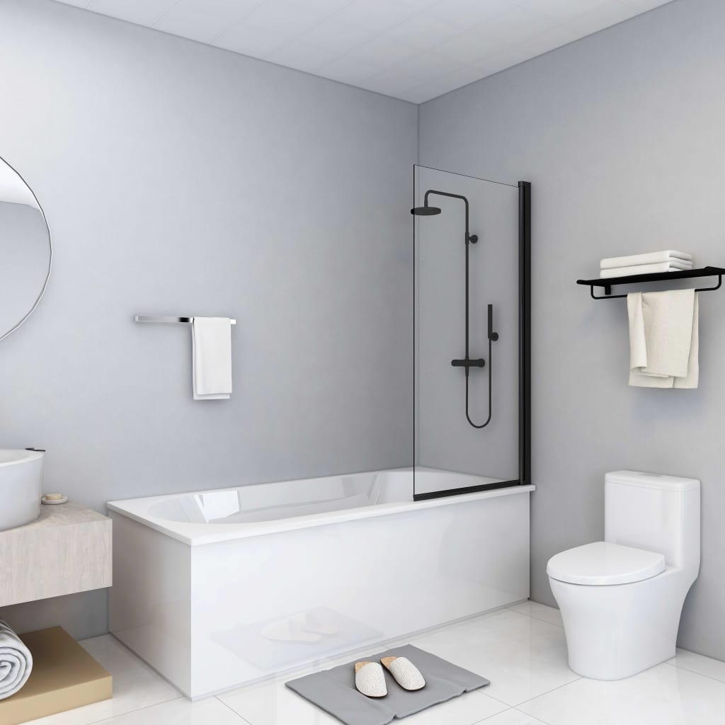 Shower Enclosure ESG 68x130 cm Black- Shower Doors & Enclosures - HomeShopIreland - Home Shop Ireland - Shower Doors & Enclosures - Shower Enclosure ESG 68x130 cm Black