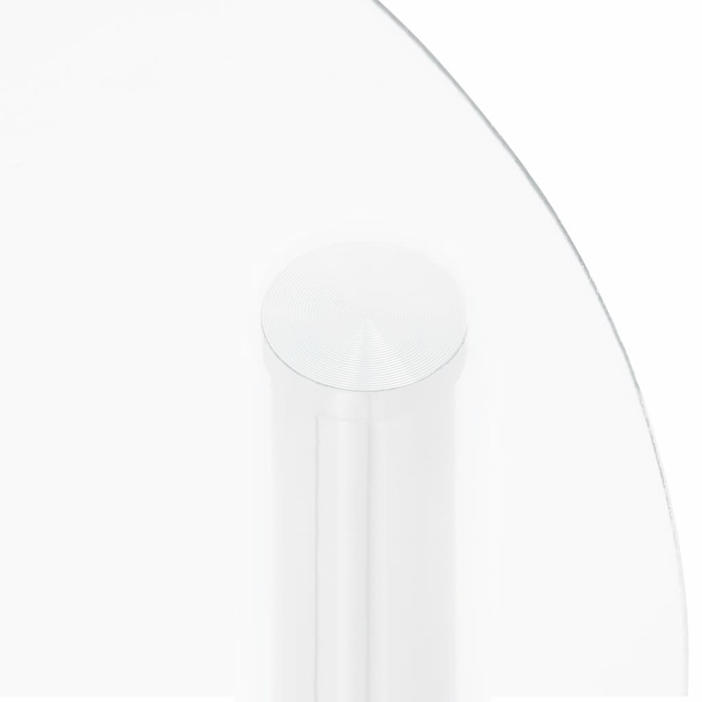 2-Tier Side Table Transparent 38 cm Tempered Glass- End Tables - HomeShopIreland - Home Shop Ireland - End Tables - 2-Tier Side Table Transparent 38 cm Tempered Glass