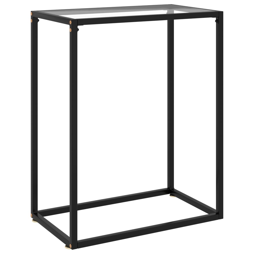 Console Table Transparent 60x35x75 cm Tempered Glass- End Tables - HomeShopIreland - Home Shop Ireland - End Tables - Console Table Transparent 60x35x75 cm Tempered Glass