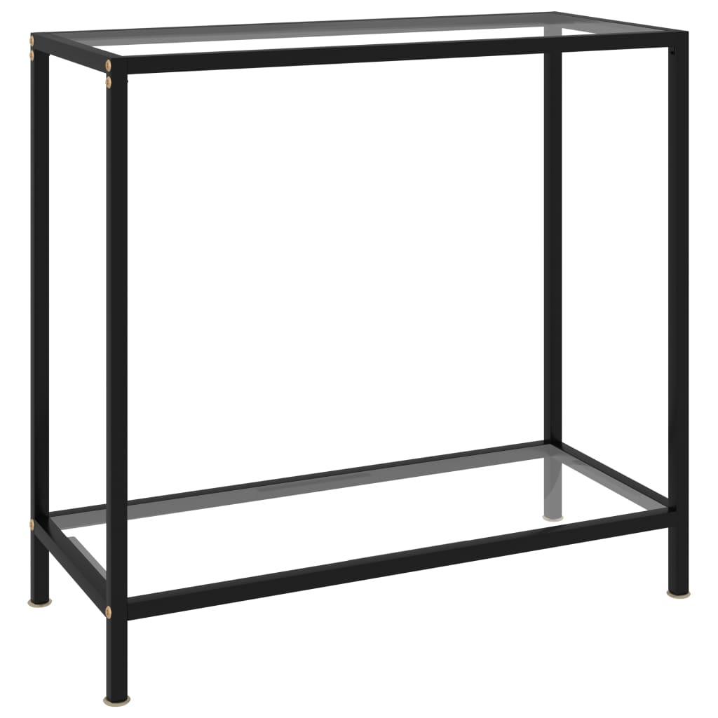 Console Table Transparent 80x35x75 cm Tempered Glass- End Tables - HomeShopIreland - Home Shop Ireland - End Tables - Console Table Transparent 80x35x75 cm Tempered Glass