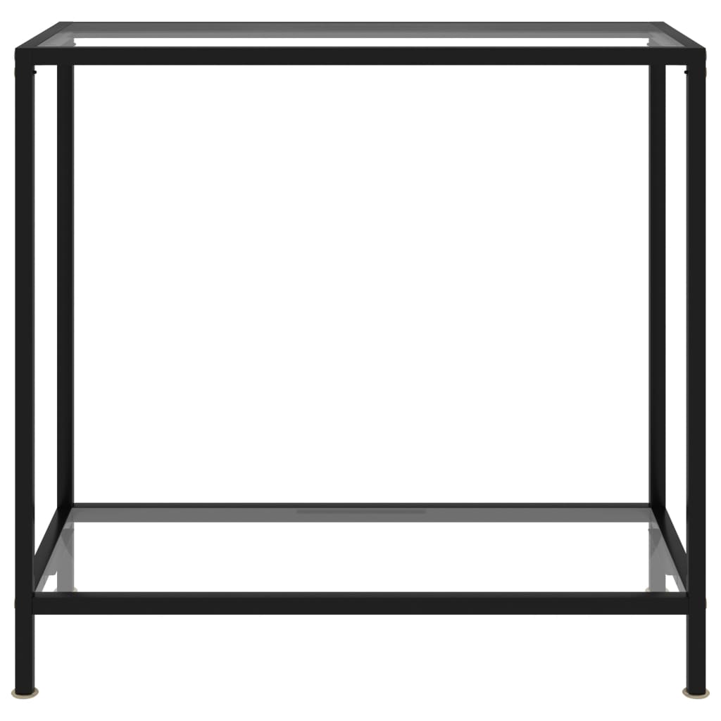 Console Table Transparent 80x35x75 cm Tempered Glass- End Tables - HomeShopIreland - Home Shop Ireland - End Tables - Console Table Transparent 80x35x75 cm Tempered Glass