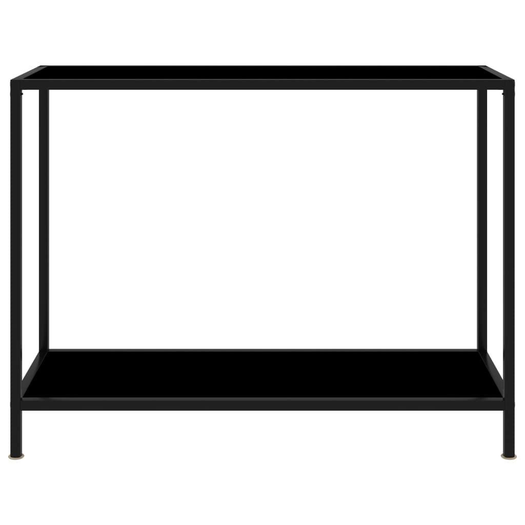 Console Table Black 100x35x75 cm Tempered Glass- End Tables - HomeShopIreland - Home Shop Ireland - End Tables - Console Table Black 100x35x75 cm Tempered Glass
