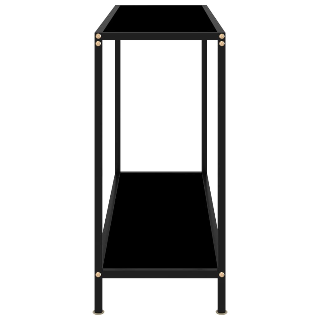 Console Table Black 100x35x75 cm Tempered Glass- End Tables - HomeShopIreland - Home Shop Ireland - End Tables - Console Table Black 100x35x75 cm Tempered Glass