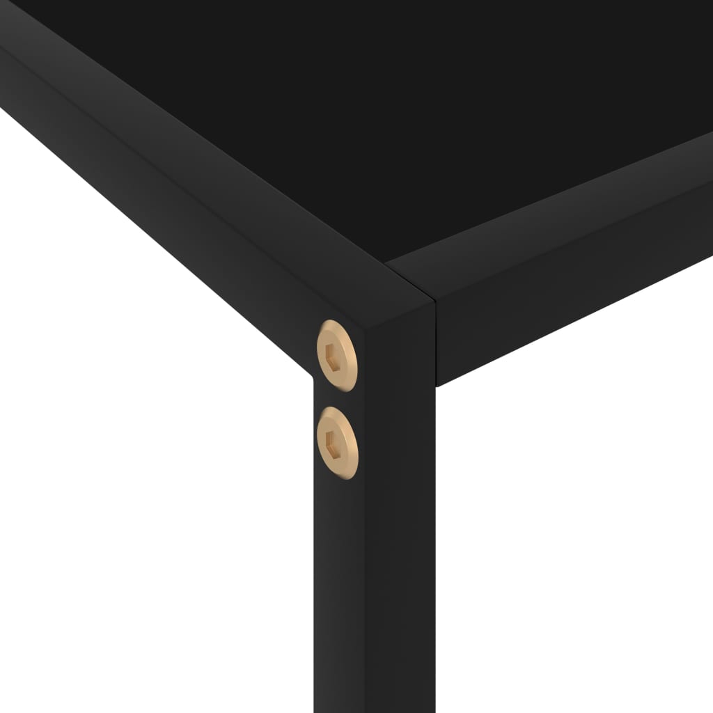 Console Table Black 100x35x75 cm Tempered Glass- End Tables - HomeShopIreland - Home Shop Ireland - End Tables - Console Table Black 100x35x75 cm Tempered Glass