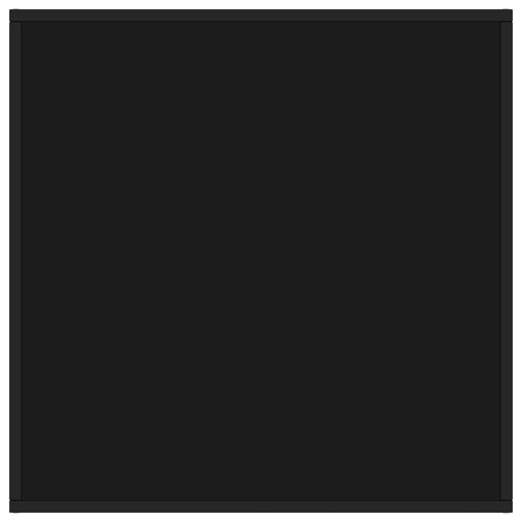 Tea Table Black with Black Glass 80x80x35 cm- Coffee Tables - HomeShopIreland - Home Shop Ireland - Coffee Tables - Tea Table Black with Black Glass 80x80x35 cm