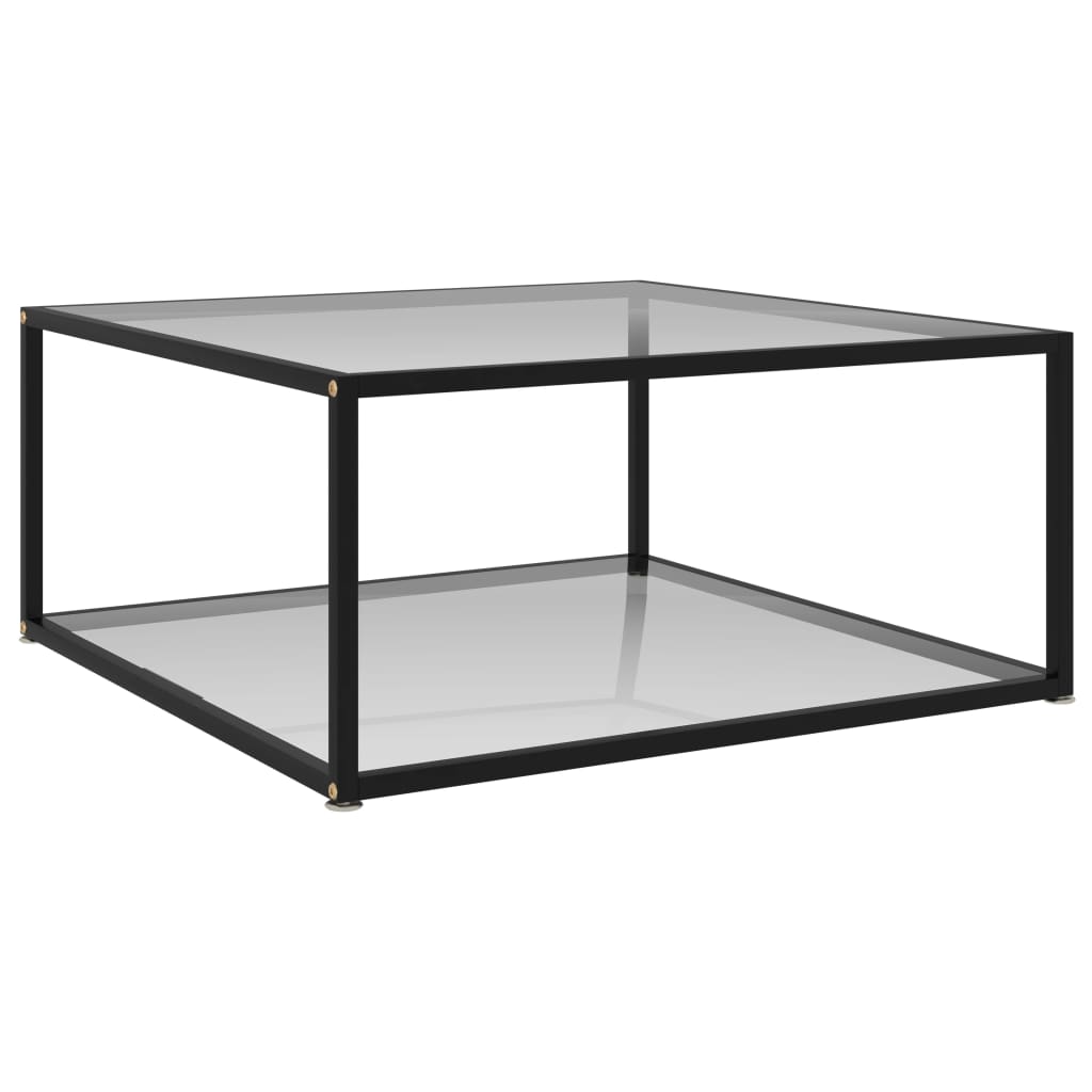 Tea Table Transparent 80x80x35 cm Tempered Glass- Coffee Tables - HomeShopIreland - Home Shop Ireland - Coffee Tables - Tea Table Transparent 80x80x35 cm Tempered Glass
