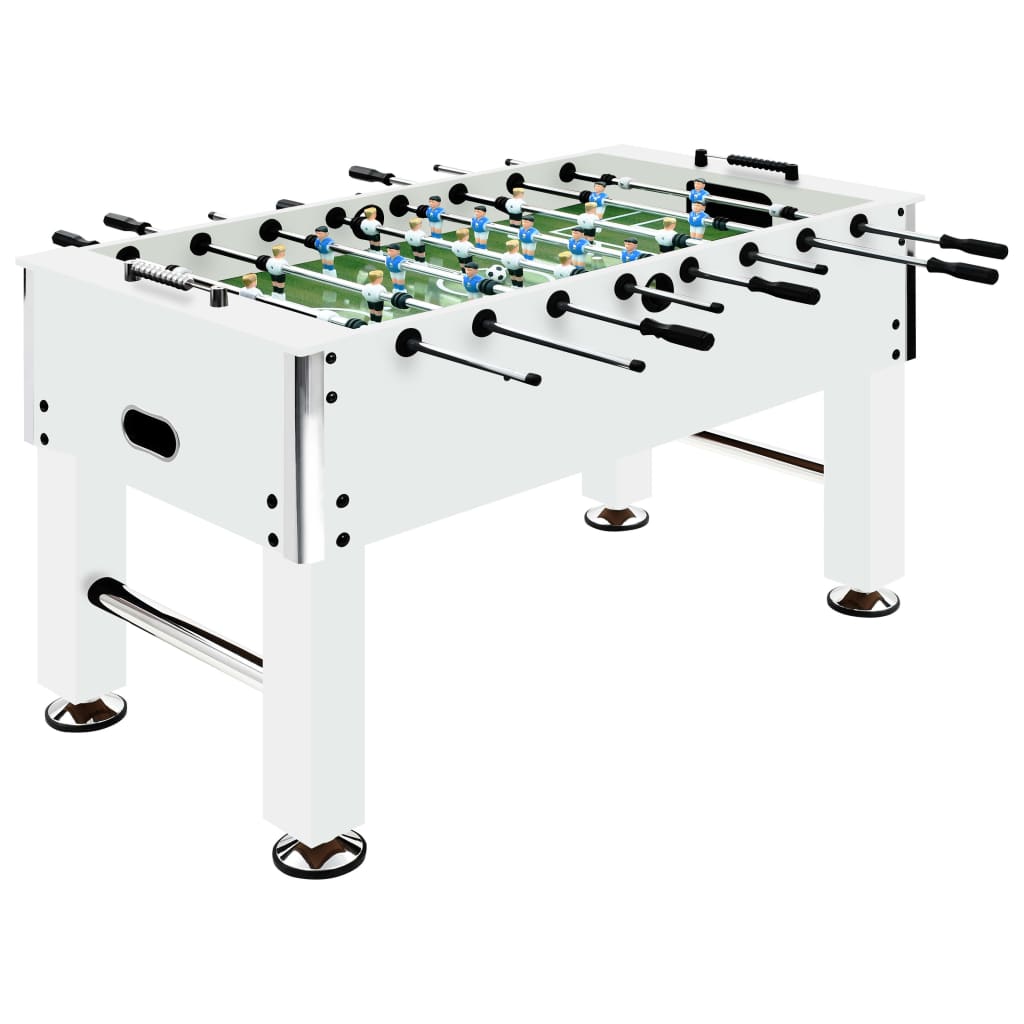 Football Table Steel 60 kg 140x74.5x87.5 cm White- Foosball Tables - HomeShopIreland - Home Shop Ireland - Foosball Tables - Football Table Steel 60 kg 140x74.5x87.5 cm White