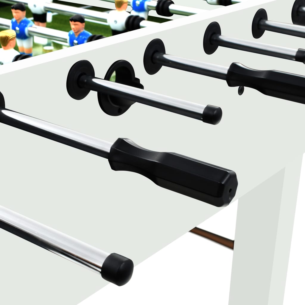Football Table Steel 60 kg 140x74.5x87.5 cm White- Foosball Tables - HomeShopIreland - Home Shop Ireland - Foosball Tables - Football Table Steel 60 kg 140x74.5x87.5 cm White