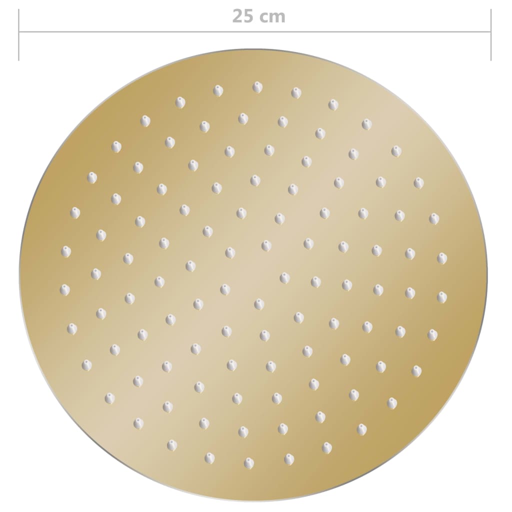Rain Shower Head Stainless Steel 25 cm Round Gold- Shower Heads - HomeShopIreland - Home Shop Ireland - Shower Heads - Rain Shower Head Stainless Steel 25 cm Round Gold