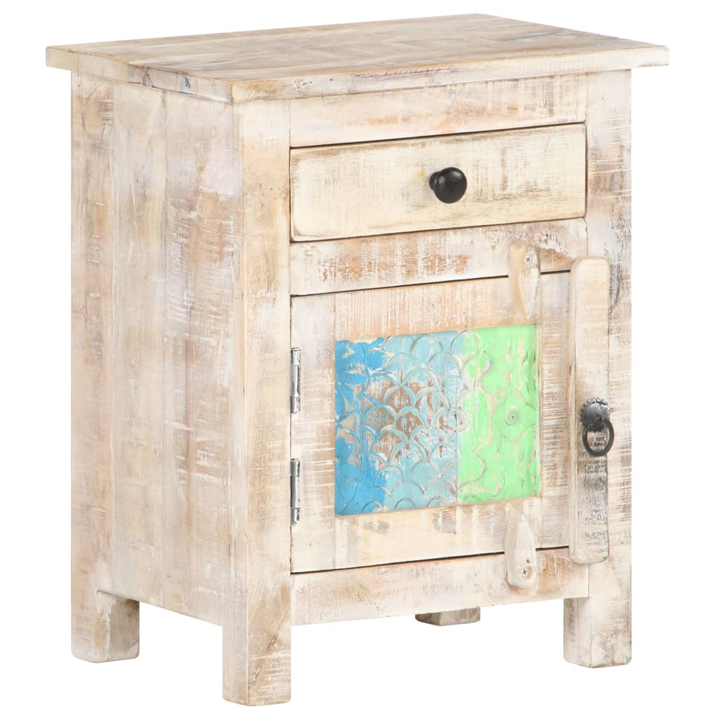 Bedside Cabinet 40x30x50 cm Rough Acacia Wood- Bedside Tables - HomeShopIreland - Home Shop Ireland - Bedside Tables - Bedside Cabinet 40x30x50 cm Rough Acacia Wood