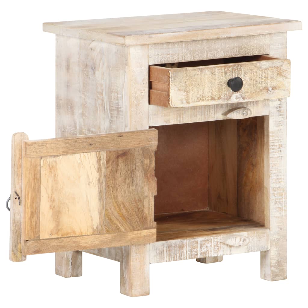 Bedside Cabinet 40x30x50 cm Rough Acacia Wood- Bedside Tables - HomeShopIreland - Home Shop Ireland - Bedside Tables - Bedside Cabinet 40x30x50 cm Rough Acacia Wood