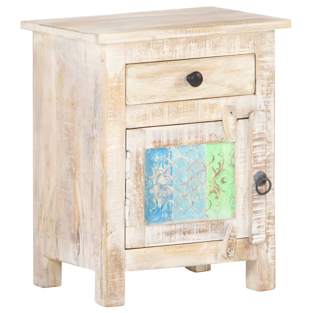 Bedside Cabinet 40x30x50 cm Rough Acacia Wood- Bedside Tables - HomeShopIreland - Home Shop Ireland - Bedside Tables - Bedside Cabinet 40x30x50 cm Rough Acacia Wood