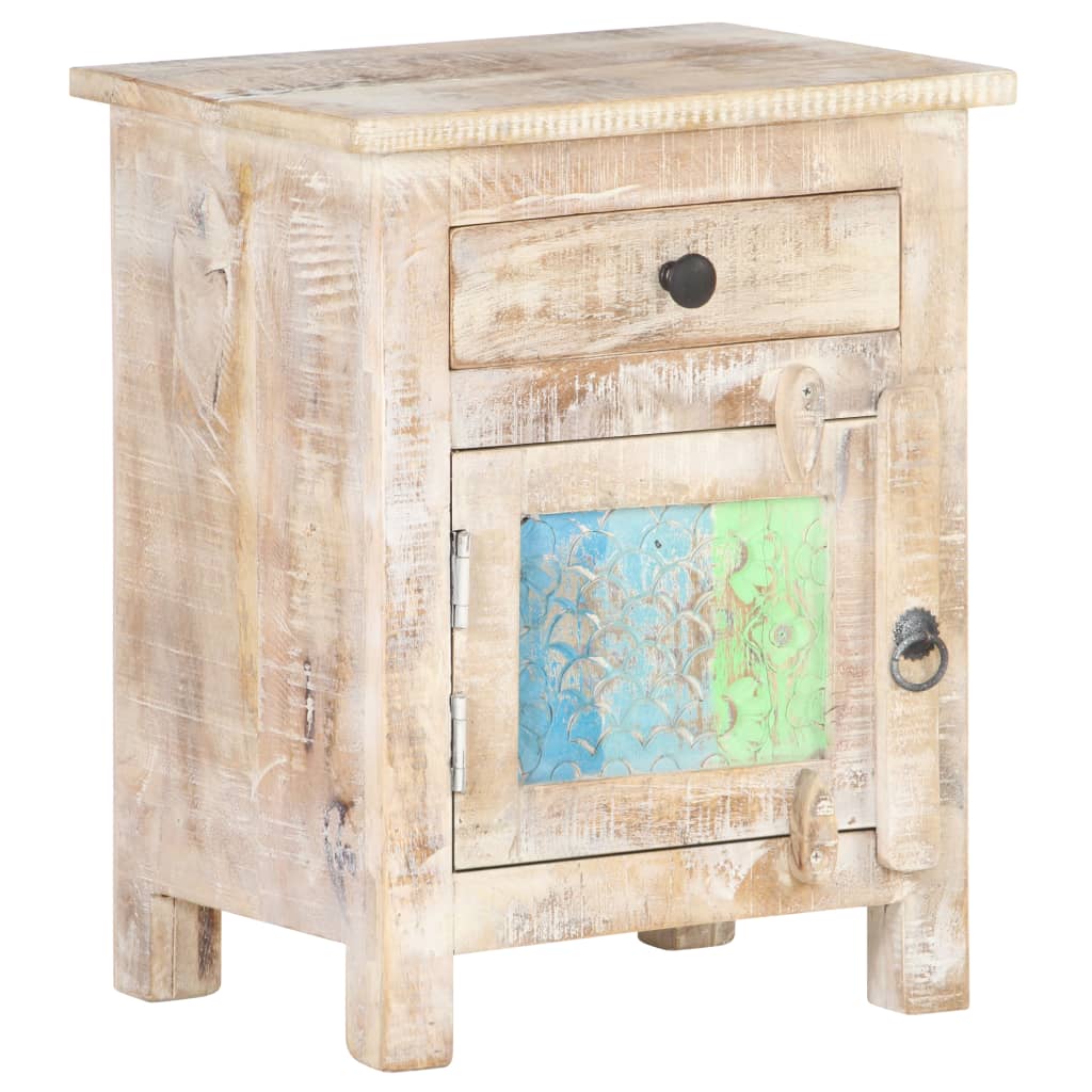 Bedside Cabinet 40x30x50 cm Rough Acacia Wood- Bedside Tables - HomeShopIreland - Home Shop Ireland - Bedside Tables - Bedside Cabinet 40x30x50 cm Rough Acacia Wood