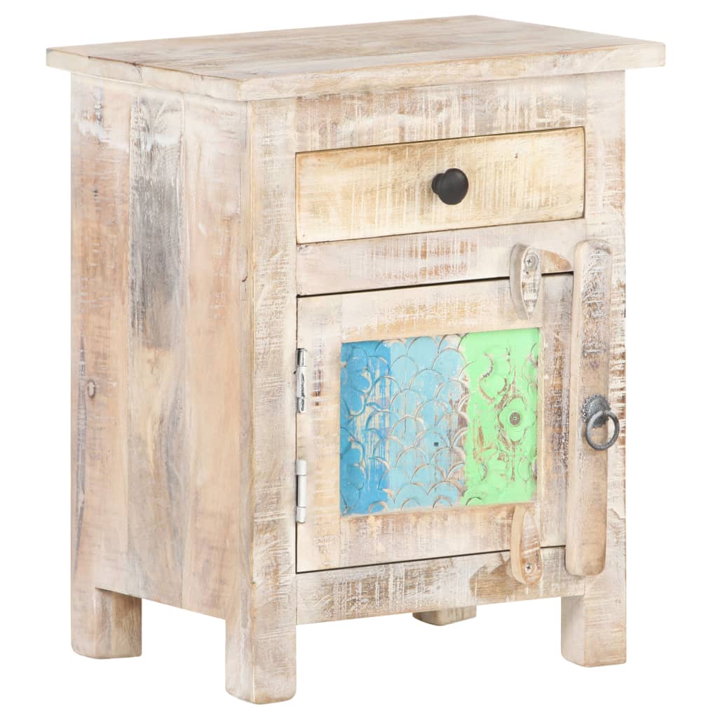 Bedside Cabinet 40x30x50 cm Rough Acacia Wood- Bedside Tables - HomeShopIreland - Home Shop Ireland - Bedside Tables - Bedside Cabinet 40x30x50 cm Rough Acacia Wood
