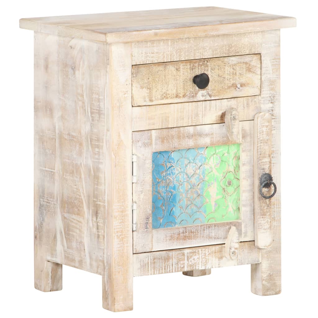 Bedside Cabinet 40x30x50 cm Rough Acacia Wood- Bedside Tables - HomeShopIreland - Home Shop Ireland - Bedside Tables - Bedside Cabinet 40x30x50 cm Rough Acacia Wood
