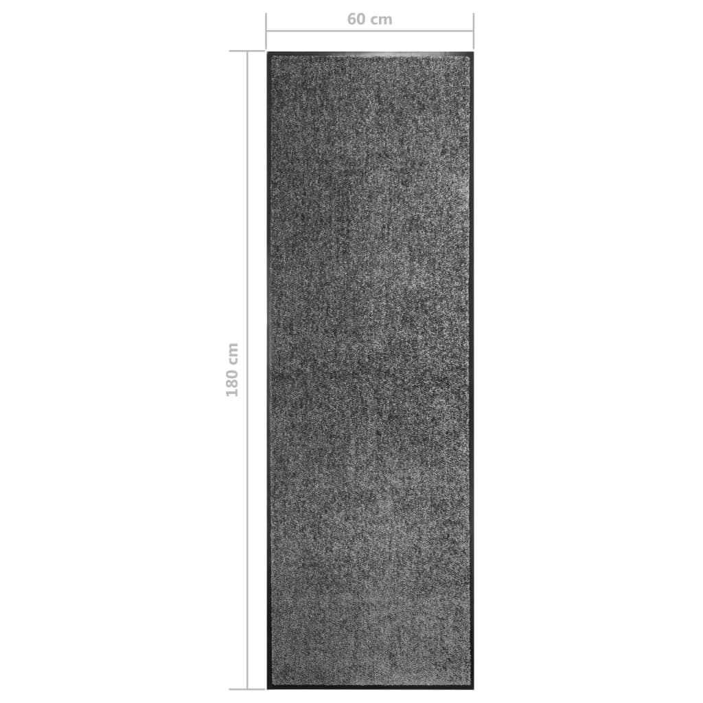 Doormat Washable Anthracite 60x180 cm- Door Mats - HomeShopIreland - Home Shop Ireland - Door Mats - Doormat Washable Anthracite 60x180 cm