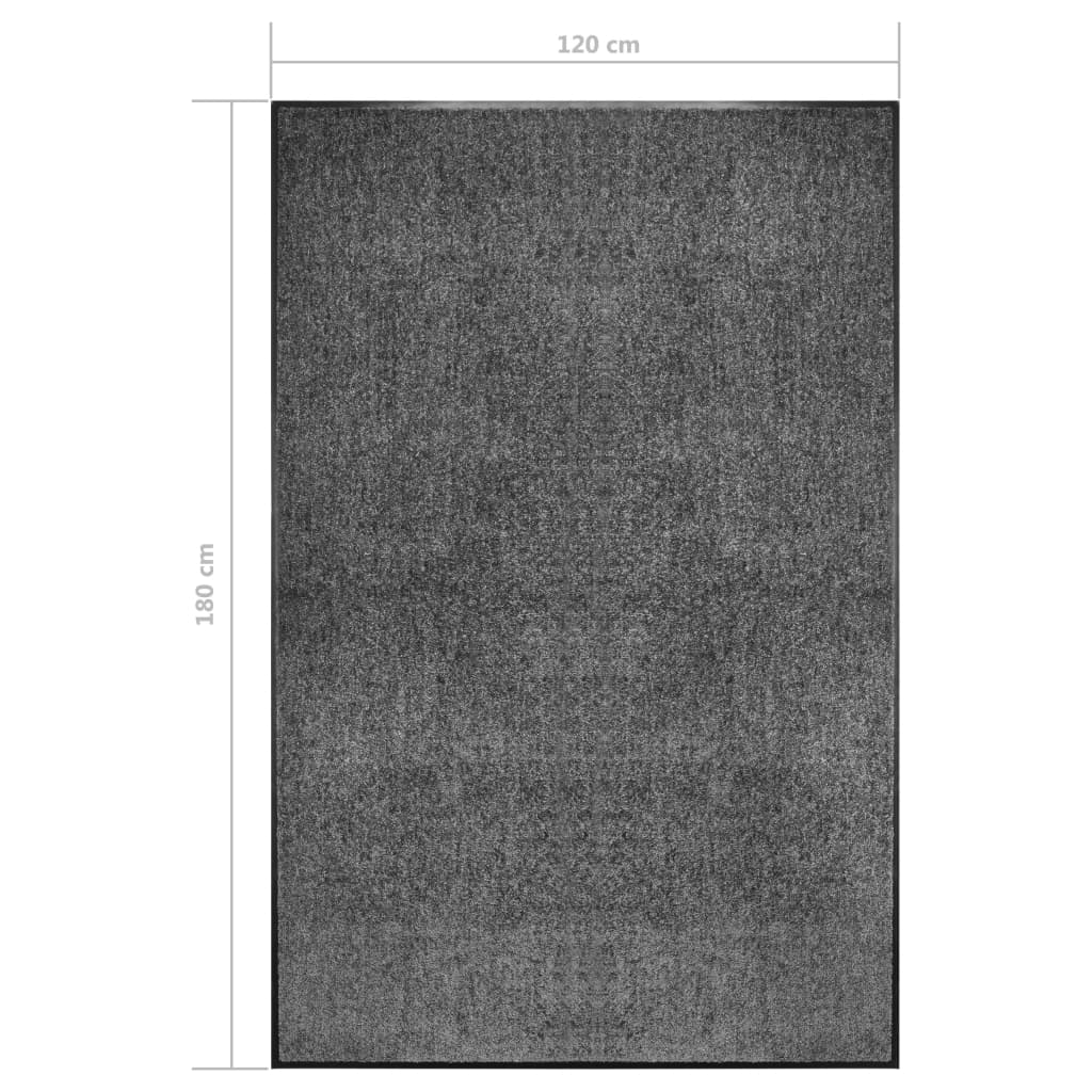 Doormat Washable Anthracite 120x180 cm- Door Mats - HomeShopIreland - Home Shop Ireland - Door Mats - Doormat Washable Anthracite 120x180 cm
