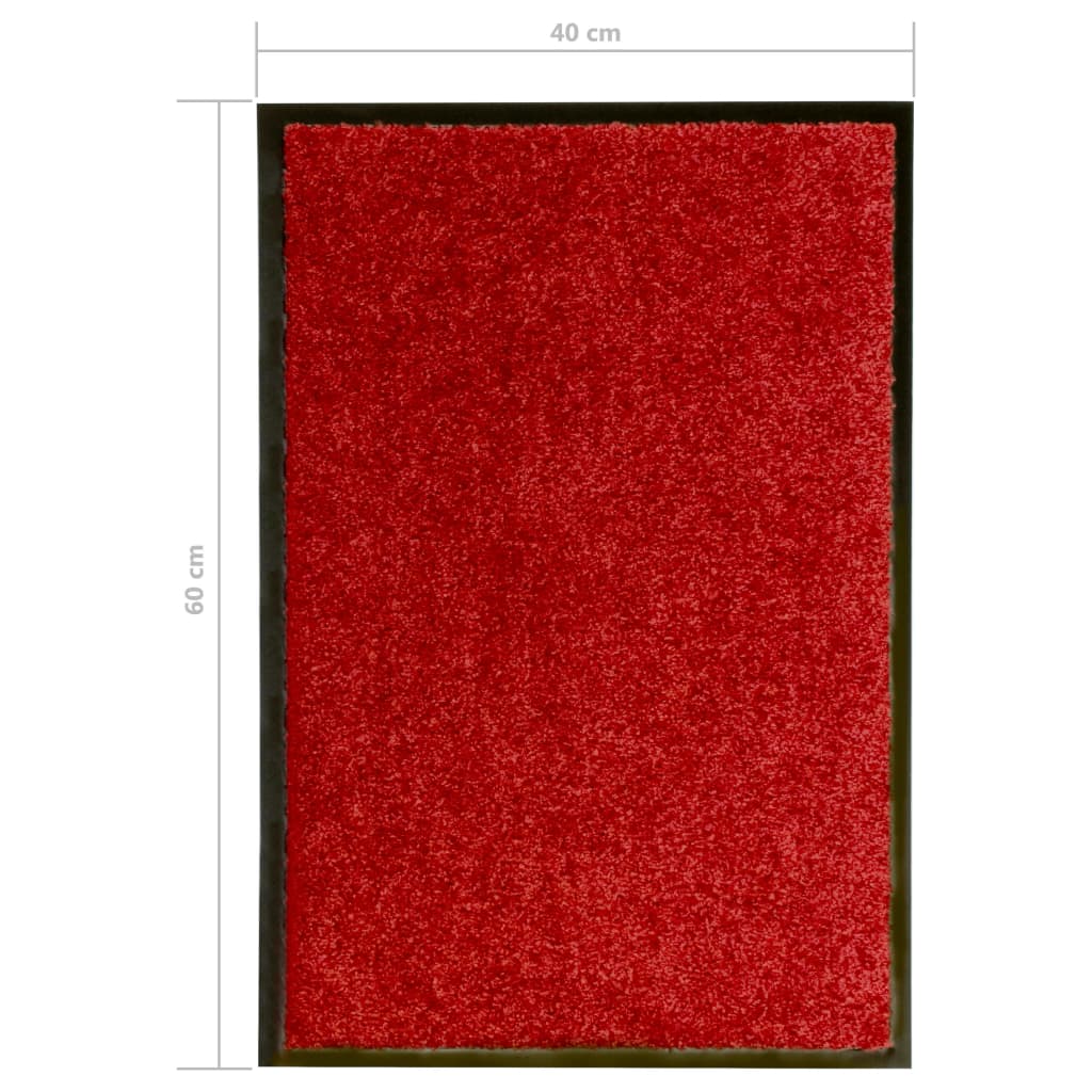 Doormat Washable Red 40x60 cm- Door Mats - HomeShopIreland - Home Shop Ireland - Door Mats - Doormat Washable Red 40x60 cm