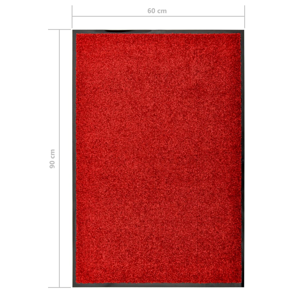 Doormat Washable Red 60x90 cm- Door Mats - HomeShopIreland - Home Shop Ireland - Door Mats - Doormat Washable Red 60x90 cm