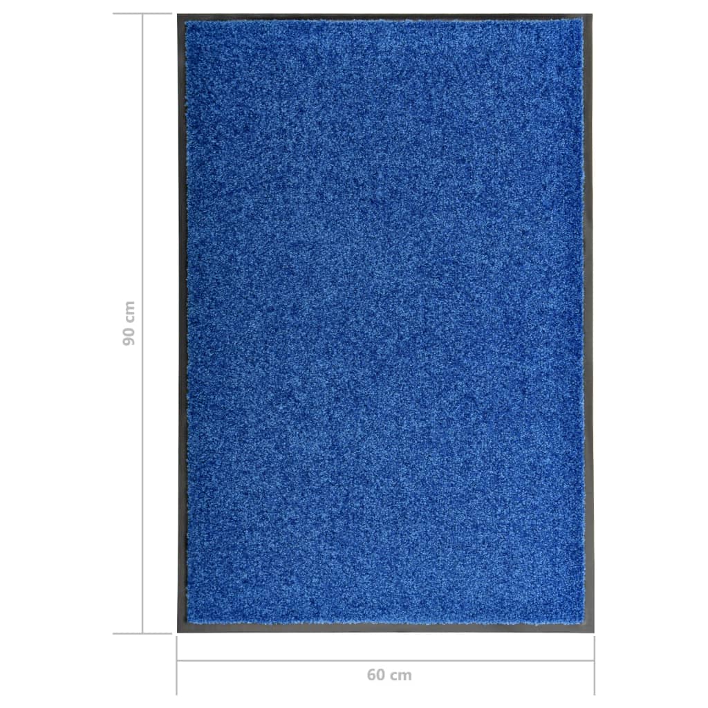 Doormat Washable Blue 60x90 cm- Door Mats - HomeShopIreland - Home Shop Ireland - Door Mats - Doormat Washable Blue 60x90 cm