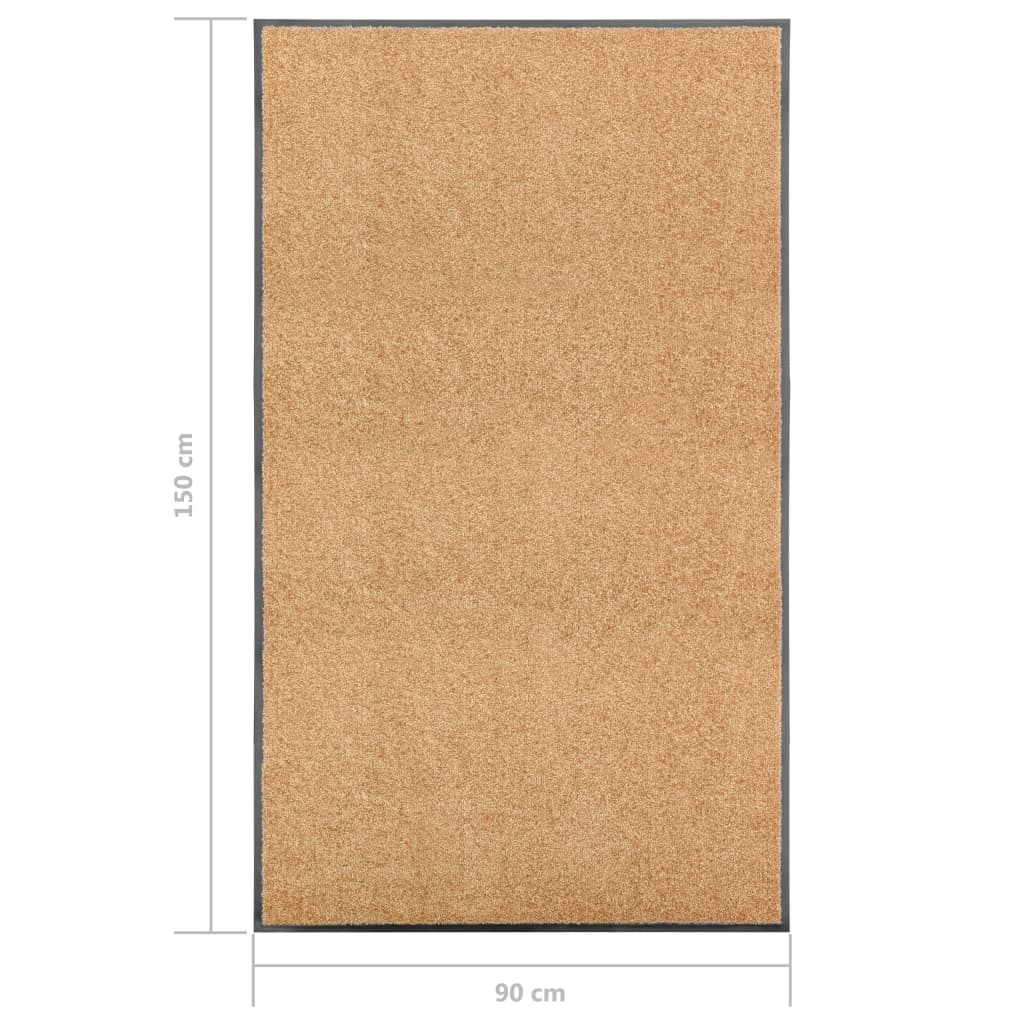 Doormat Washable Cream 90x150 cm- Door Mats - HomeShopIreland - Home Shop Ireland - Door Mats - Doormat Washable Cream 90x150 cm