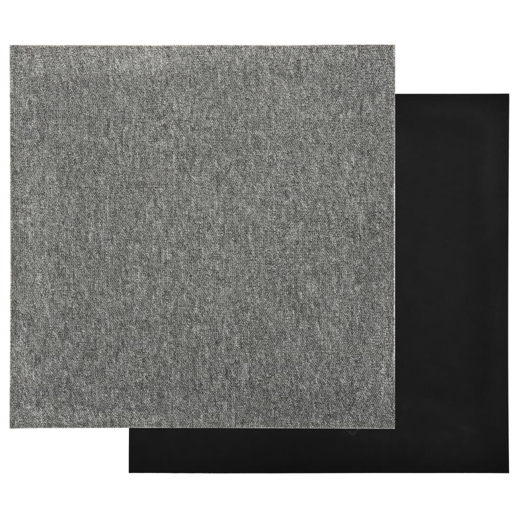Carpet Floor Tiles 20 pcs 5 m² 50x50 cm Grey- Flooring & Carpet - HomeShopIreland - Home Shop Ireland - Flooring & Carpet - Carpet Floor Tiles 20 pcs 5 mÂ² 50x50 cm Grey