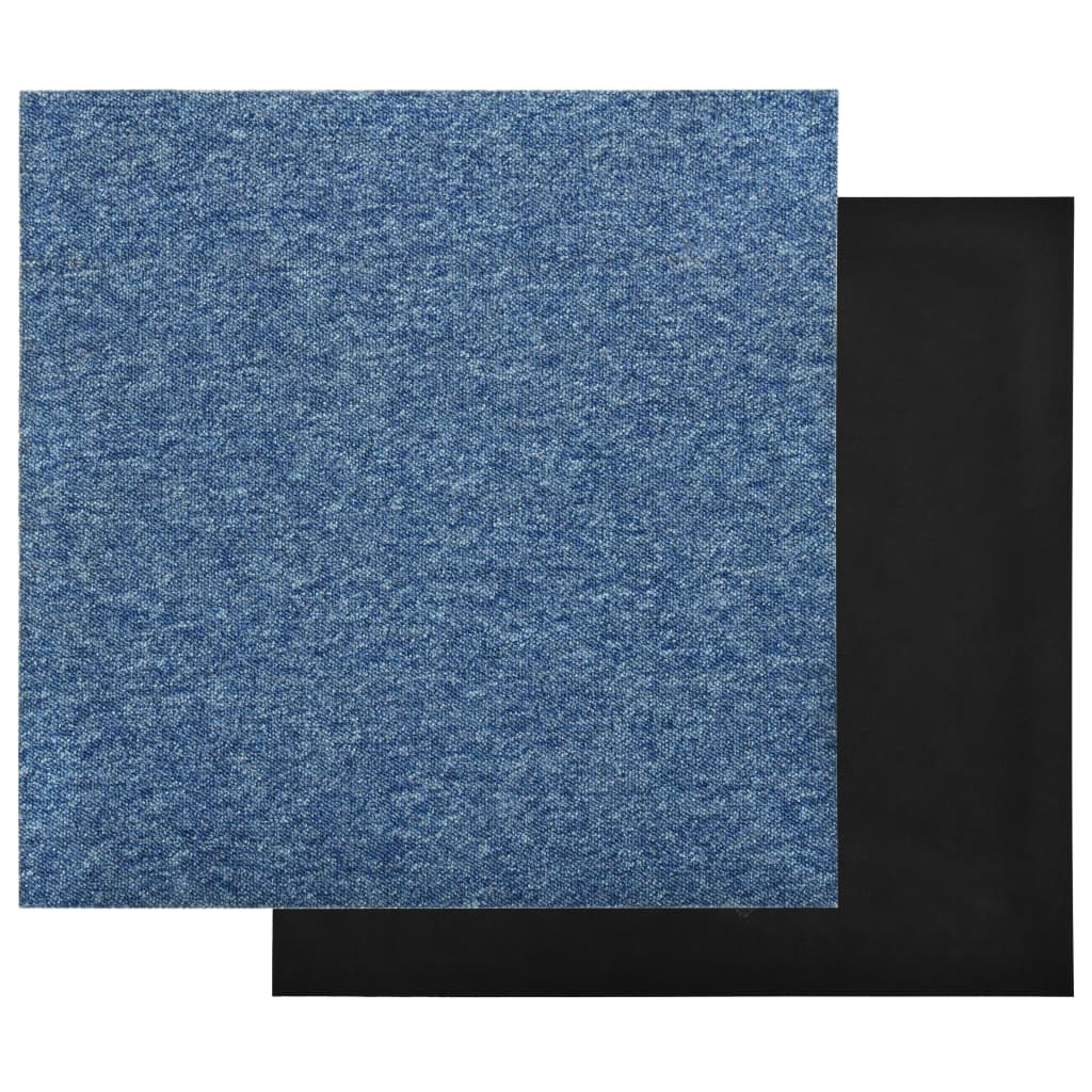 Carpet Floor Tiles 20 pcs 5 m² 50x50 cm Blue- Flooring & Carpet - HomeShopIreland - Home Shop Ireland - Flooring & Carpet - Carpet Floor Tiles 20 pcs 5 mÂ² 50x50 cm Blue