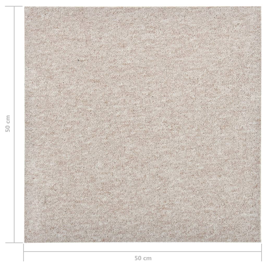 Carpet Floor Tiles 20 pcs 5 m² 50x50 cm Light Beige- Flooring & Carpet - HomeShopIreland - Home Shop Ireland - Flooring & Carpet - Carpet Floor Tiles 20 pcs 5 mÂ² 50x50 cm Light Beige
