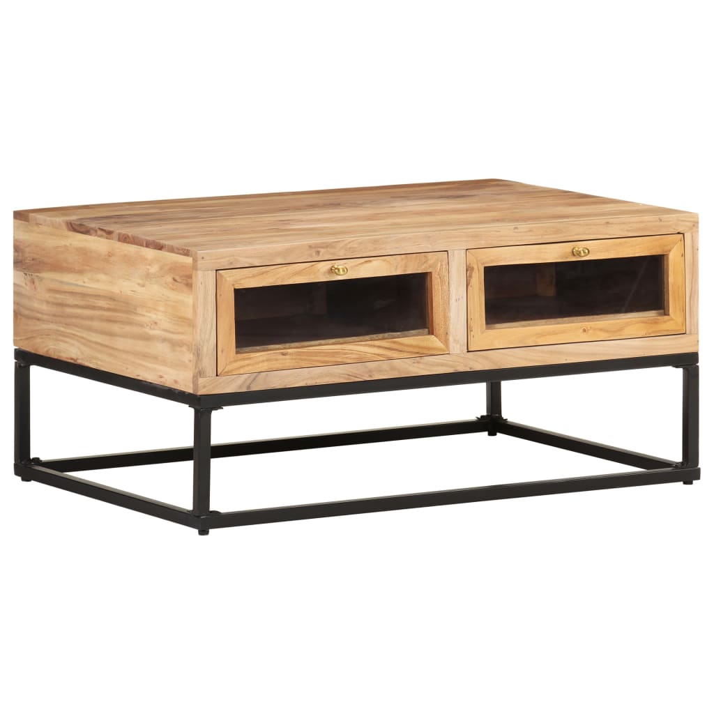 Coffee Table 90x60x40 cm Solid Acacia Wood- Coffee Tables - HomeShopIreland - Home Shop Ireland - Coffee Tables - Coffee Table 90x60x40 cm Solid Acacia Wood
