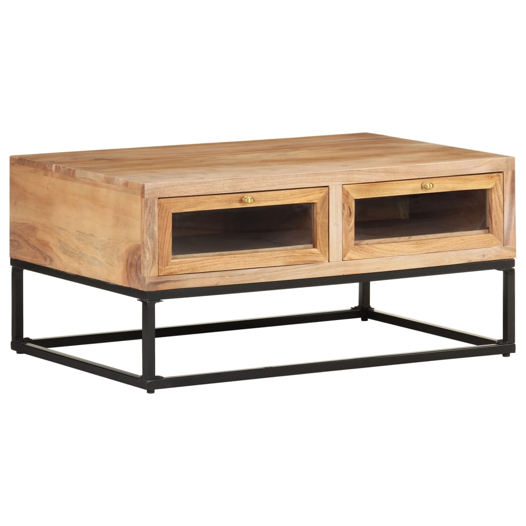 Coffee Table 90x60x40 cm Solid Acacia Wood- Coffee Tables - HomeShopIreland - Home Shop Ireland - Coffee Tables - Coffee Table 90x60x40 cm Solid Acacia Wood