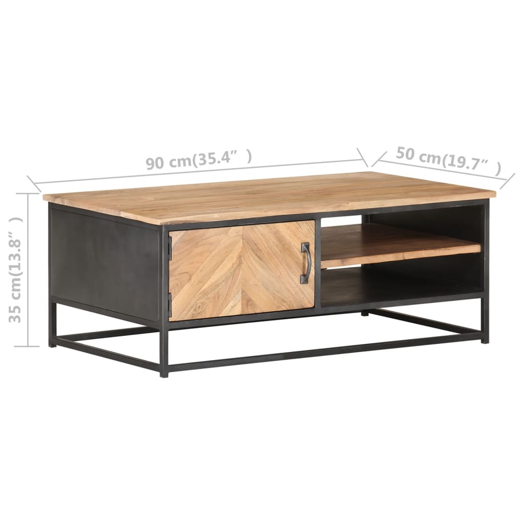 Coffee Table 90x50x35 cm Solid Acacia Wood- Coffee Tables - HomeShopIreland - Home Shop Ireland - Coffee Tables - Coffee Table 90x50x35 cm Solid Acacia Wood