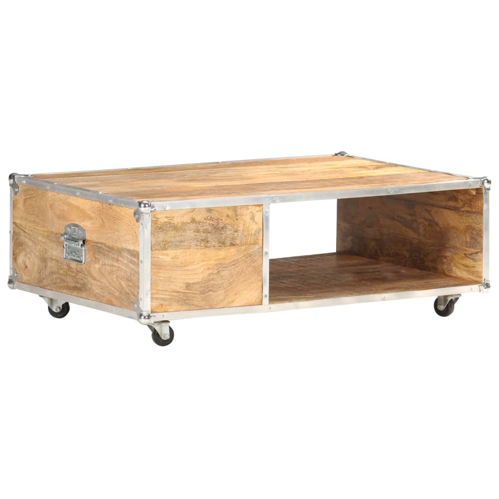 Coffee Table 89x59x33 cm Solid Rough Mango Wood- Coffee Tables - HomeShopIreland - Home Shop Ireland - Coffee Tables - Coffee Table 89x59x33 cm Solid Rough Mango Wood