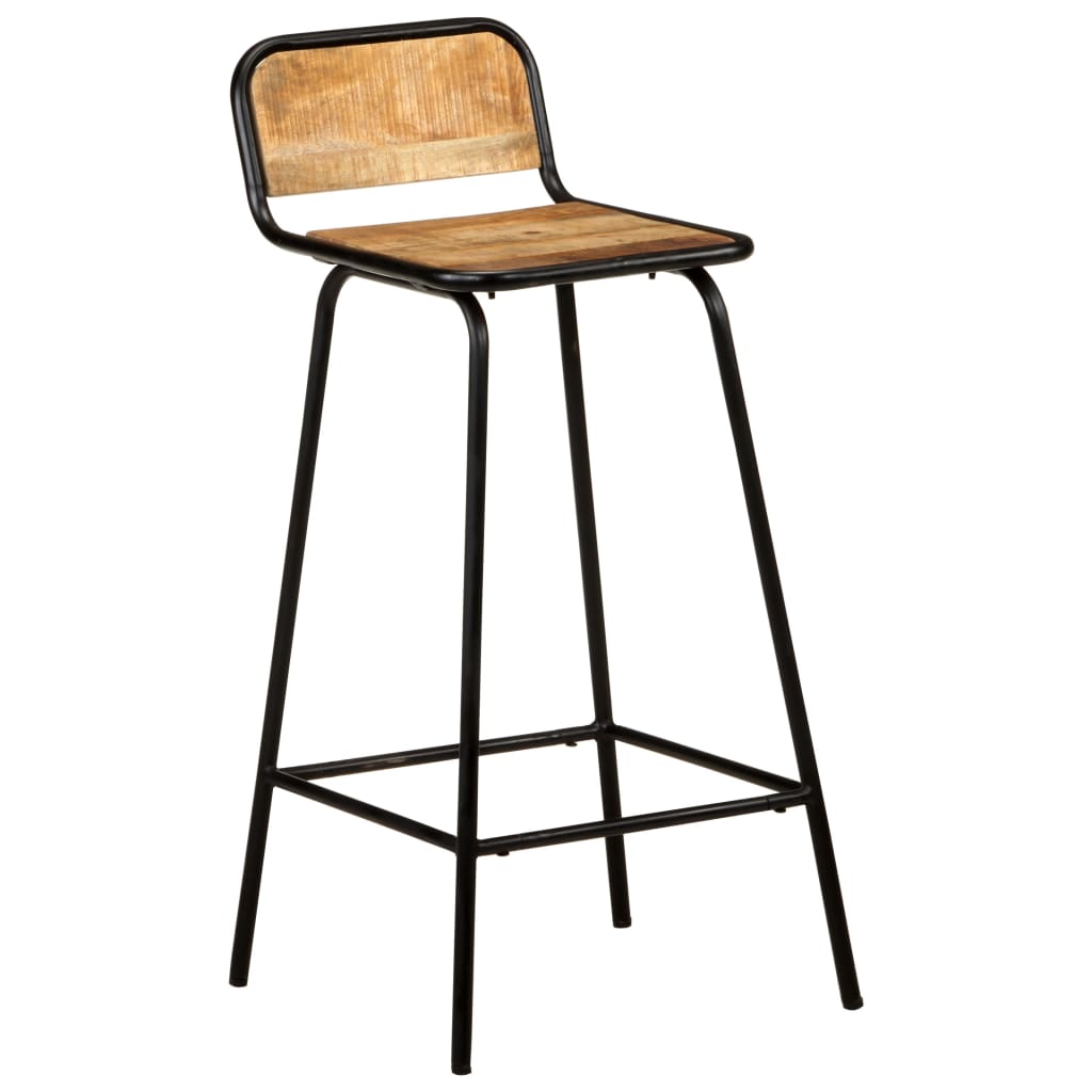 Bar Chairs 4 pcs Solid Mango Wood- Table & Bar Stools - HomeShopIreland - Home Shop Ireland - Table & Bar Stools - Bar Chairs 4 pcs Solid Mango Wood