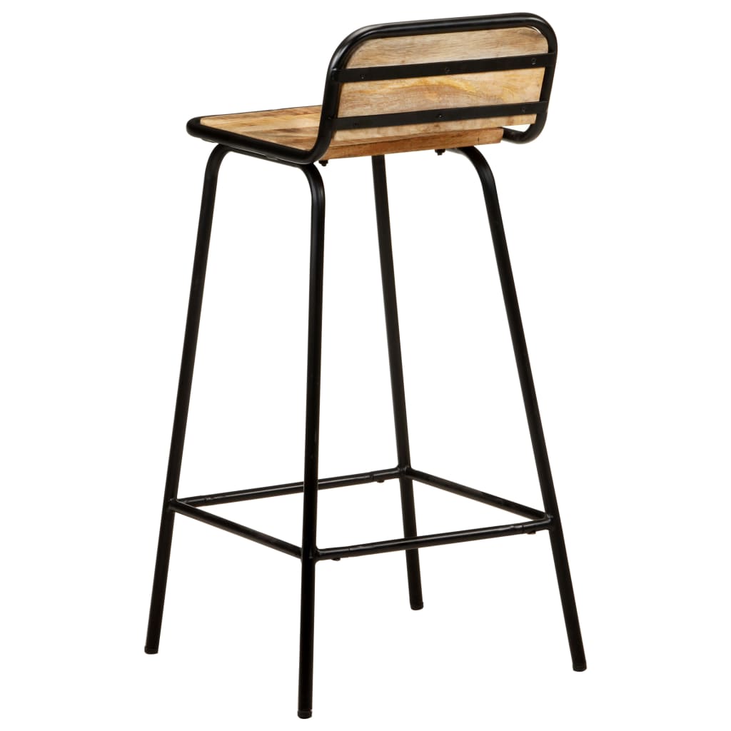 Bar Chairs 4 pcs Solid Mango Wood- Table & Bar Stools - HomeShopIreland - Home Shop Ireland - Table & Bar Stools - Bar Chairs 4 pcs Solid Mango Wood