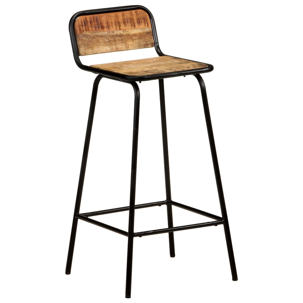 Bar Chairs 4 pcs Solid Mango Wood- Table & Bar Stools - HomeShopIreland - Home Shop Ireland - Table & Bar Stools - Bar Chairs 4 pcs Solid Mango Wood