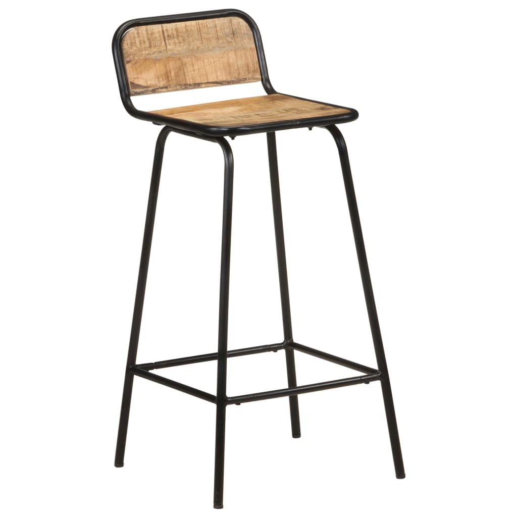 Bar Chairs 4 pcs Solid Mango Wood- Table & Bar Stools - HomeShopIreland - Home Shop Ireland - Table & Bar Stools - Bar Chairs 4 pcs Solid Mango Wood