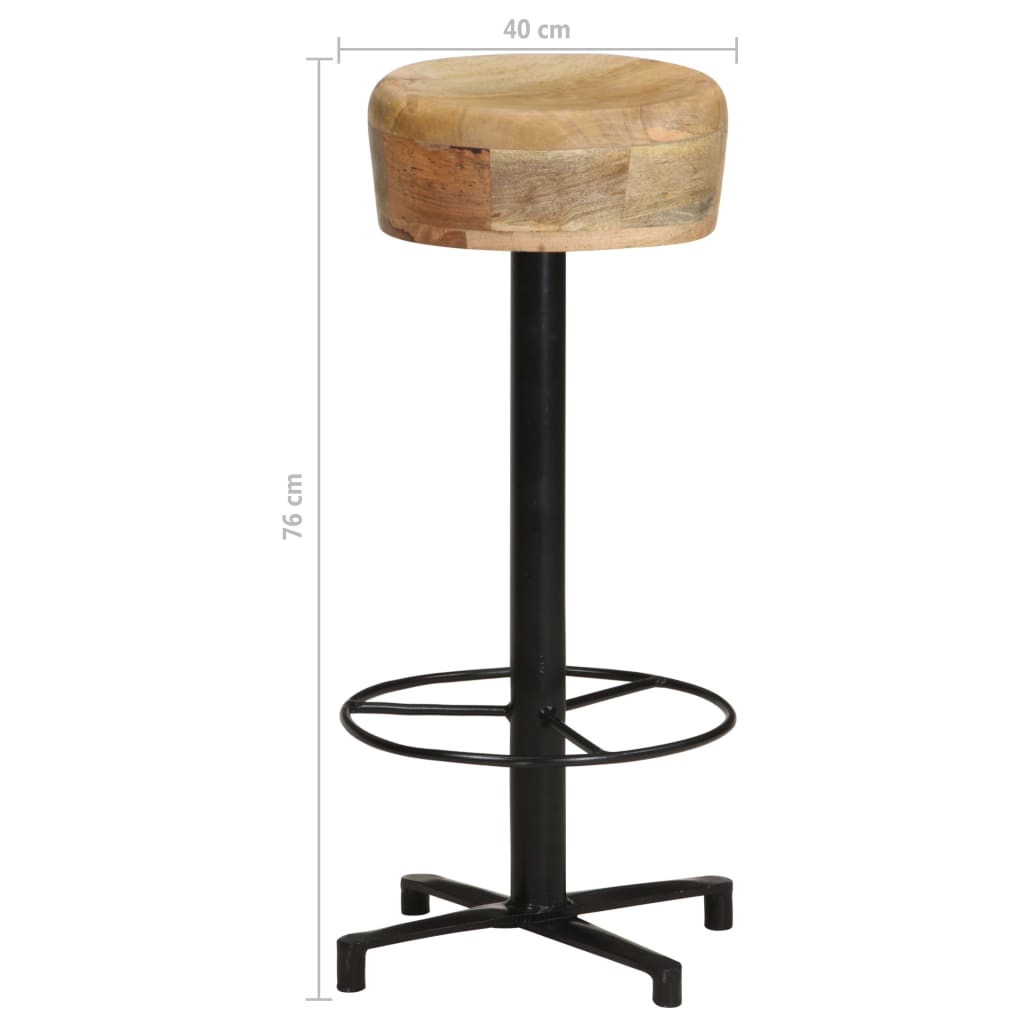 Bar Stools 2 pcs 76 cm Solid Mango Wood- Table & Bar Stools - HomeShopIreland - Home Shop Ireland - Table & Bar Stools - Bar Stools 2 pcs 76 cm Solid Mango Wood