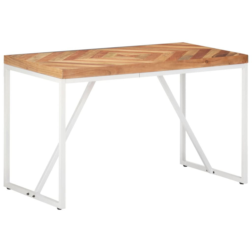 Dining Table 120x60x76 cm Solid Acacia and Mango Wood- Kitchen & Dining Room Tables - HomeShopIreland - Home Shop Ireland - Kitchen & Dining Room Tables - Dining Table 120x60x76 cm Solid Acacia and Mango Wood