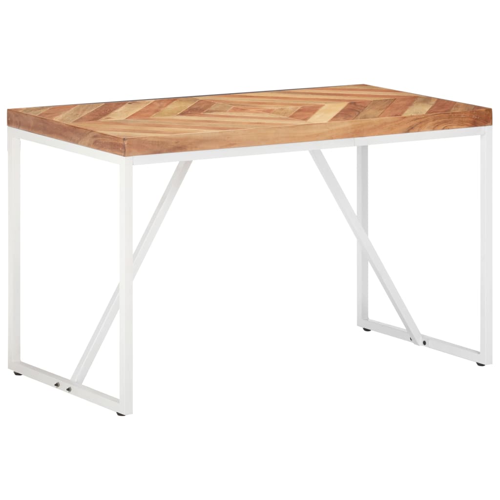 Dining Table 120x60x76 cm Solid Acacia and Mango Wood- Kitchen & Dining Room Tables - HomeShopIreland - Home Shop Ireland - Kitchen & Dining Room Tables - Dining Table 120x60x76 cm Solid Acacia and Mango Wood