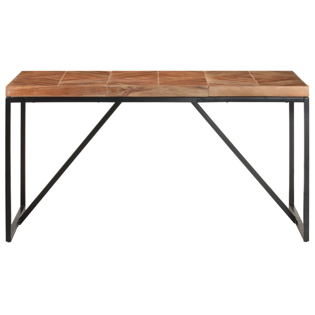 Dining Table 140x70x76 cm Solid Acacia and Mango Wood- Kitchen & Dining Room Tables - HomeShopIreland - Home Shop Ireland - Kitchen & Dining Room Tables - Dining Table 140x70x76 cm Solid Acacia and Mango Wood
